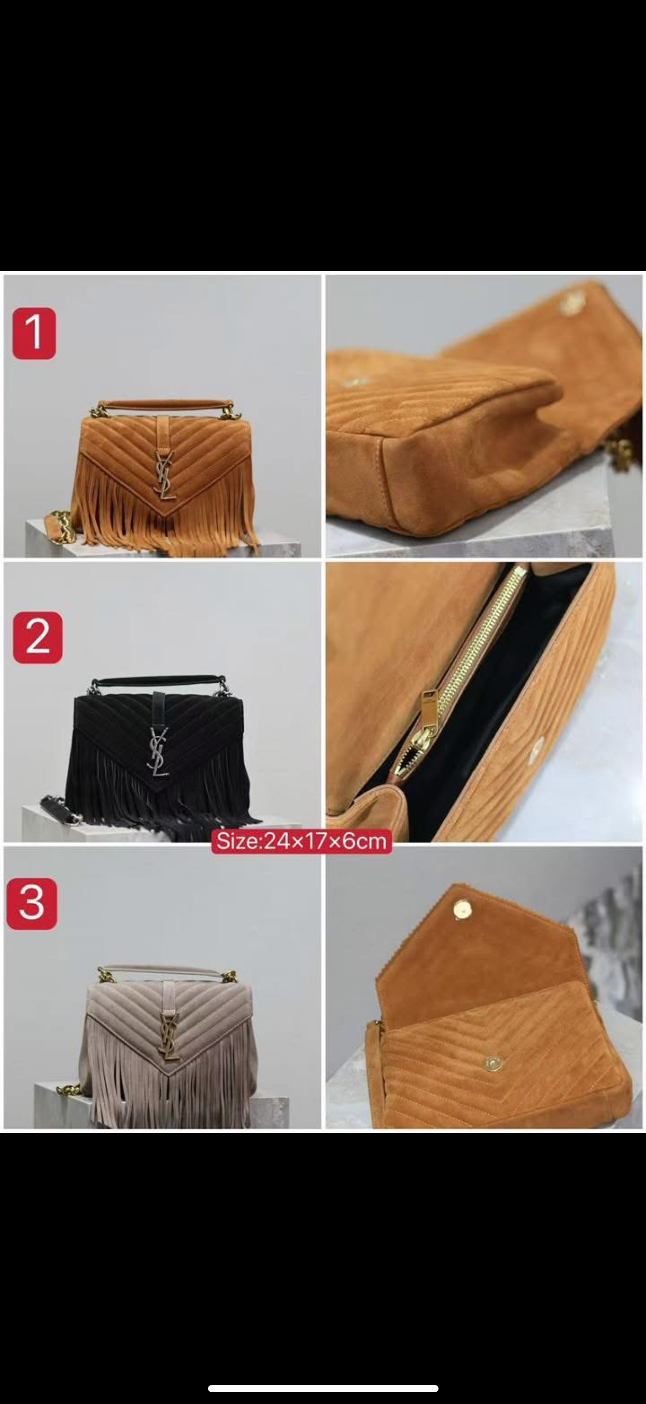 Leather Fringe Bag